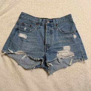 Distressed Denim Women Shorts